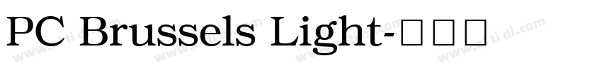 PC Brussels Light字体转换